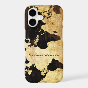 personalised name aged world map