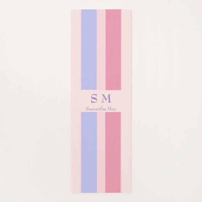 Personalised name and initial   yoga mat (Back)