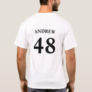 Personalised name and Jersey number  T-Shirt