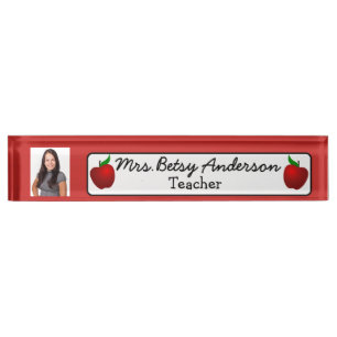 Personalised Name and Photo Name Plate Teacher