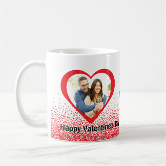Personalised Name and Photo Valentine's Coffee Mug