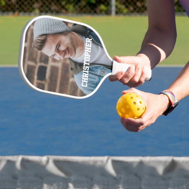 Personalised Name and Photograph Pickleball Paddle (Insitu)