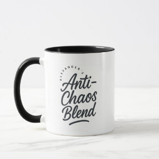 Personalised Name Anti-Chaos Blend Gift Coffee Mug