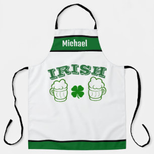Personalised Name Aprons, Funny Irish Beer Lover Apron