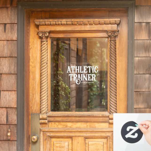 Personalised Name Athletic Trainer (Home Door)