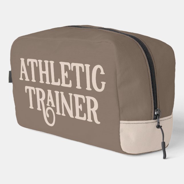 Personalised Name Athletic Trainer Dopp Kit (Right Corner)