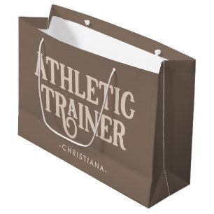 Personalised Name Athletic Trainer Large Gift Bag