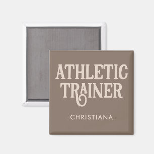 Personalised Name Athletic Trainer Magnet