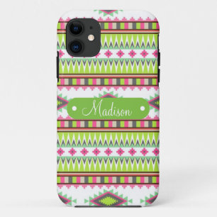 Personalised Name Aztec Andes Tribal Mountains iPhone 11 Case