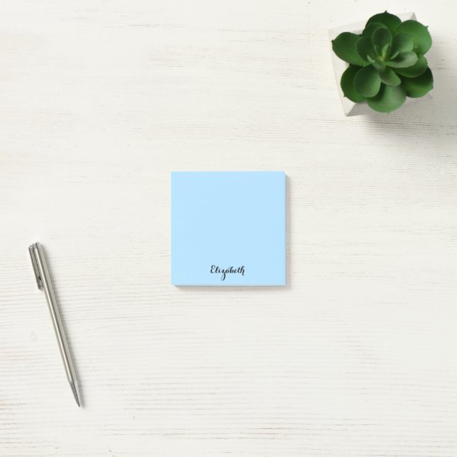 Personalised Name Baby Blue Home Office Business Post-it Notes (Office)