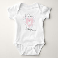 Personalised Name Baby Girl First Tooth Outfit