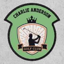 Personalised Name Badge GOLFER GOLF CLUB GOLFING