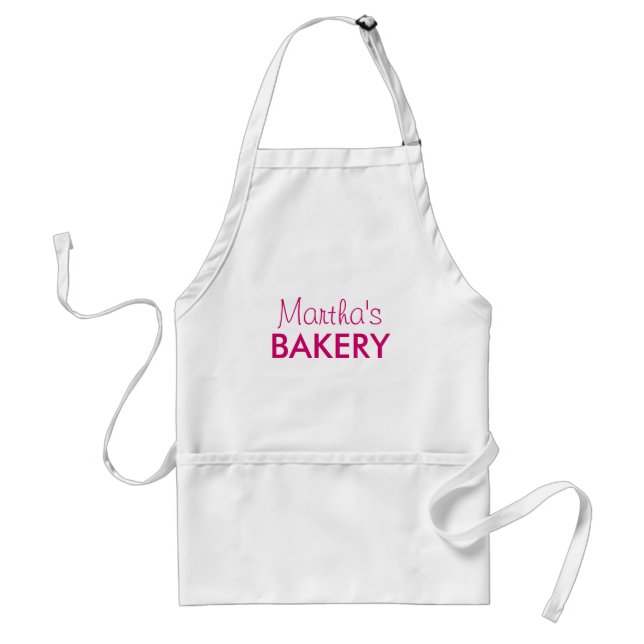 Personalised name baking apron for women (Front)