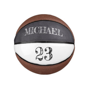 Personalised Name Ball Player custom Number Mini Basketball
