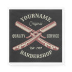 Personalised NAME Barber Straight Razor Barbershop