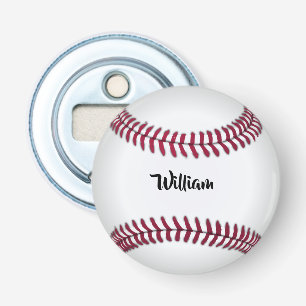 Personalised Name Baseball Bottle Opener