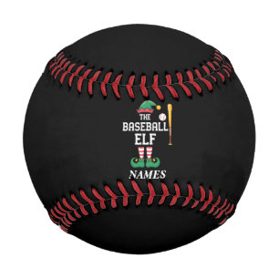 Personalised Name Baseball Elf Family Matching 