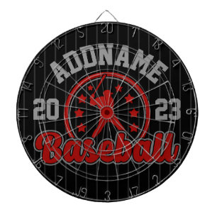 Personalised NAME Baseball Team Player Game Dartboard