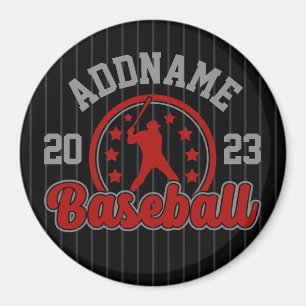 Personalised NAME Baseball Team Player Game Magnet