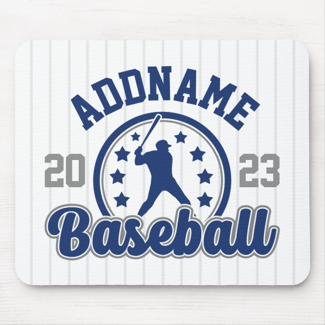 Personalised NAME Baseball Team Player Game Mouse Pad (Front)
