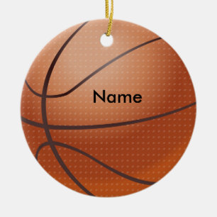 Personalised Name Basketball Christmas Ornament