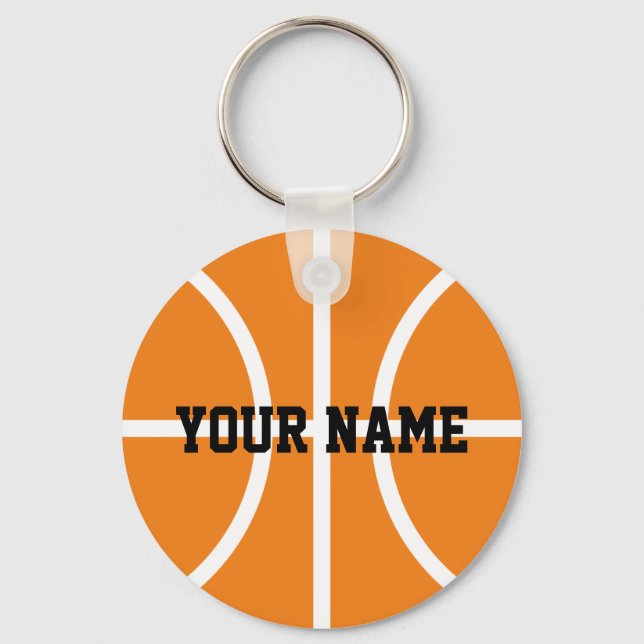Personalised name basketball player keychains (Front)