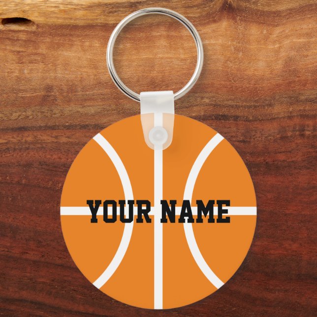 Personalised name basketball player keychains (Front)