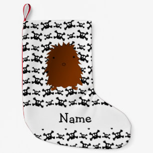 Personalised name bigfoot skulls pattern small christmas stocking