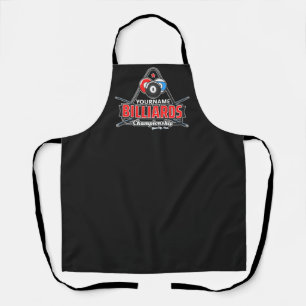 Personalised NAME Billiards 8 Ball Pool Cue Rack Apron