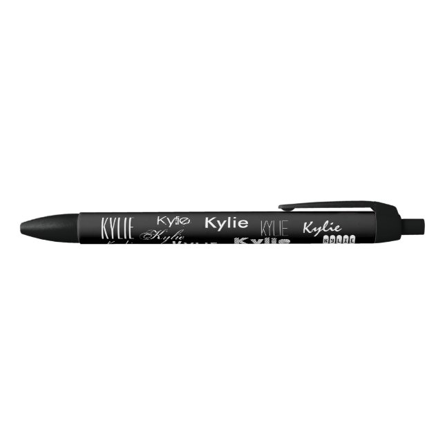 Personalised Name Black Ink Pen (Top)