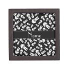 Personalised name black karate pattern