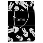 Personalised name black karate pattern