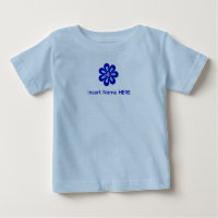 Personalised Name Blue Floral Evil Eye 4 Good Luck