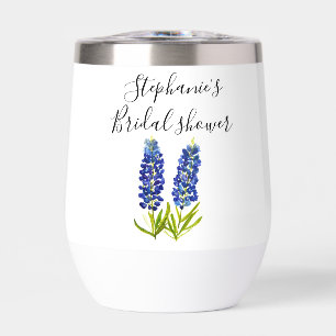 Personalised name Bluebonnets Floral Bridal shower