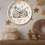 Personalised Name Boho Cute Dinosaur Clock<br><div class="desc">Introducing our Personalised Name Boho Cute Dinosaur Clock, a whimsical addition to any space that promises to make telling time a delightful experience! This charming clock combines the timeless appeal of dinosaurs with a bohemian aesthetic, creating a unique and playful decor piece. Crafted with attention to detail, the clock features...</div>