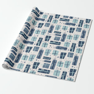 Personalised Name Boho Presents Pattern Christmas  Wrapping Paper