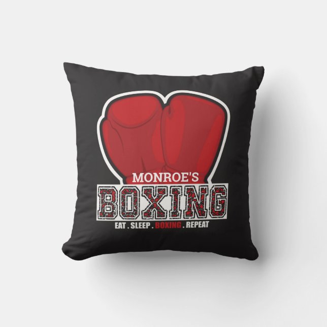 Personalised NAME Boxer Boxing Glove Prize Fighter Cushion (Front)