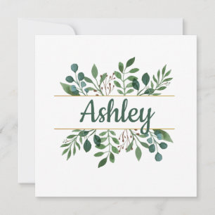 Personalised Name Bridesmaid Card