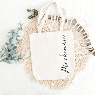 Personalised Name Bridesmaid Favours Bachelorette Tote Bag