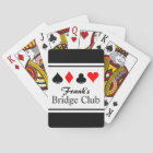 Personalised name bridge playing cards