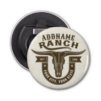 Personalised NAME Bull Steer Skull Western Ranch