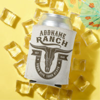 Personalised NAME Bull Steer Skull Western Ranch