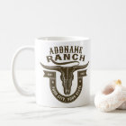 Personalised NAME Bull Steer Skull Western Ranch