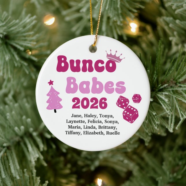 Personalised Name Bunco Babes Ornament (Tree)