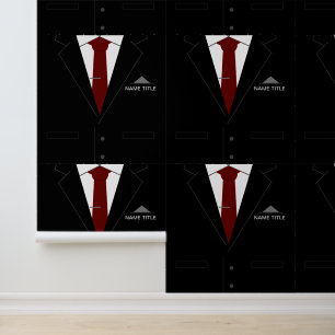 Personalised Name Business Suit and Tie Funny Wallpaper