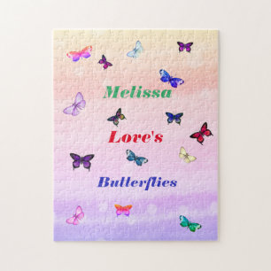 Personalised name butterfly Puzzle