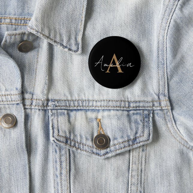 Personalised Name Button –  2.5" or More! (In Situ)