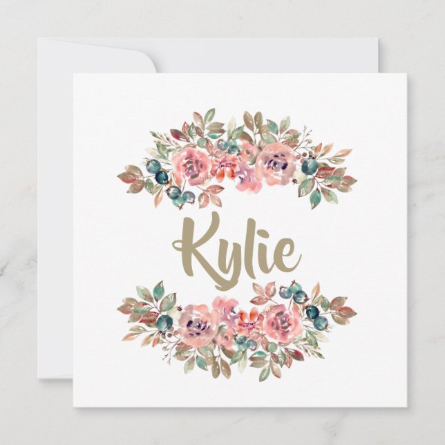 Personalised Name Card | Custom Gifts for Her (Front)