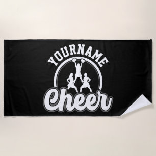 Personalised NAME Cheer Team Varsity Cheerleader Beach Towel