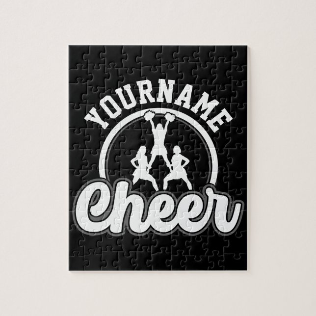 Personalised NAME Cheer Team Varsity Cheerleader Jigsaw Puzzle (Vertical)